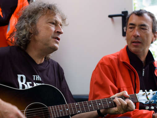 Wolfgang Niedecken und Hubert von Goisern, 11. August 2008