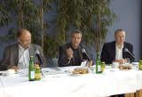 Wolfgang Winkler (knstlerischer Leiter LIVA Linz), Dr. Erich Watzl (Vizebrgermeister und Kulturreferent der Stadt Linz), Martin Heller (Intendant Linz09)