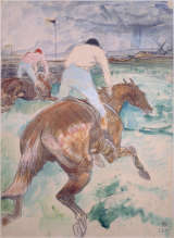 Henri de Toulouse-Lautrec: Le jockey, 1899, Lithografie, 51,8 x 37,8 cm