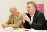 Univ.-Doz. Primar Dr. Werner Schöny (Obmann pro mente) und Martin Heller (Intendant Linz09) 