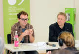 Martin Heller (Intendant Linz09) und Wolfgang Almer (Projektleiter und Kurator von Good Night Stuff)