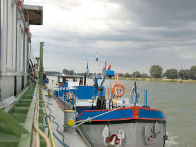 Ship close to Karlsruhe