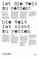 52 Wege die Welt zu retten - Die Welt ist nicht zu retten!