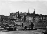 Abbrucharbeiten im Zuge des Neubaus der Nibelungenbrcke Ende 1940