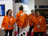 Linz09 auf der ITB 2008. Das Promotion-Team