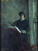 Comtesse A. de Toulouse-Lautrec, 1880<br />
La Comtesse A. de Toulouse-Lautrec<br />
Öl auf Karton, 40,2 x 32,4 cm<br />
©Musée Toulouse-Lautrec, Albi